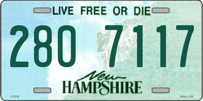 NH license plate 2807117