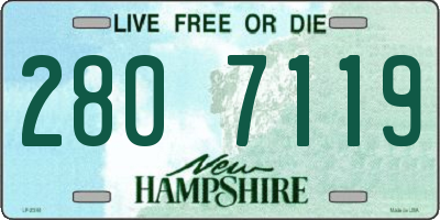 NH license plate 2807119