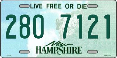 NH license plate 2807121