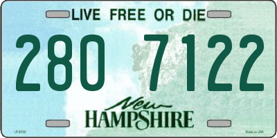 NH license plate 2807122