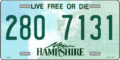 NH license plate 2807131
