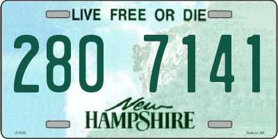 NH license plate 2807141