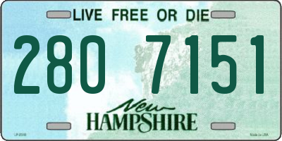 NH license plate 2807151