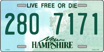 NH license plate 2807171