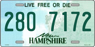NH license plate 2807172