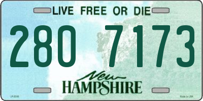 NH license plate 2807173