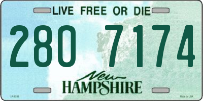NH license plate 2807174