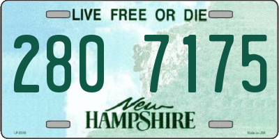 NH license plate 2807175