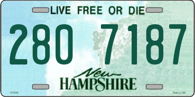 NH license plate 2807187