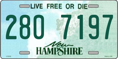 NH license plate 2807197
