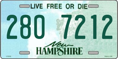 NH license plate 2807212