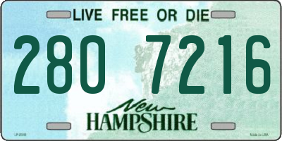 NH license plate 2807216
