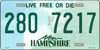 NH license plate 2807217