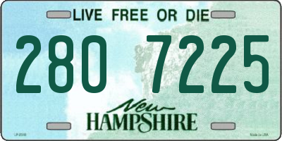 NH license plate 2807225