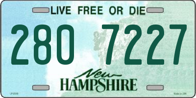 NH license plate 2807227