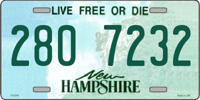 NH license plate 2807232