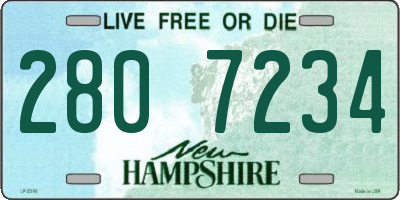 NH license plate 2807234