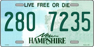 NH license plate 2807235