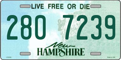 NH license plate 2807239