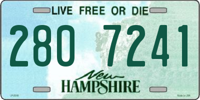 NH license plate 2807241