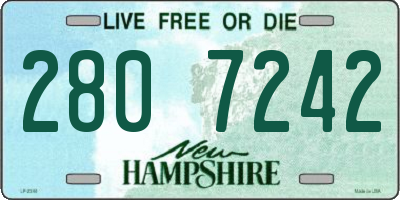 NH license plate 2807242