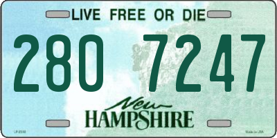 NH license plate 2807247