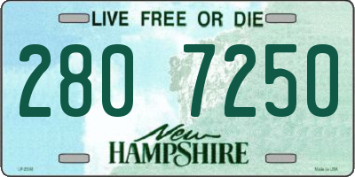 NH license plate 2807250