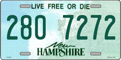 NH license plate 2807272