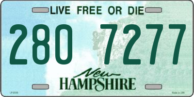 NH license plate 2807277