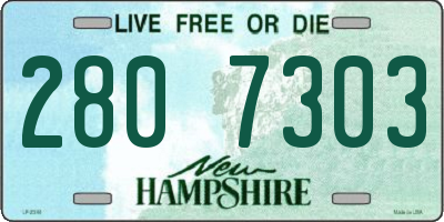 NH license plate 2807303
