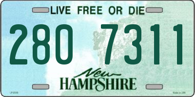 NH license plate 2807311