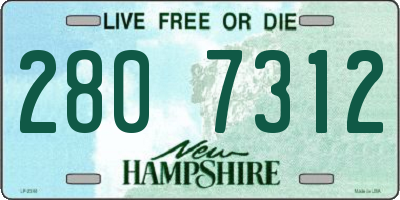 NH license plate 2807312