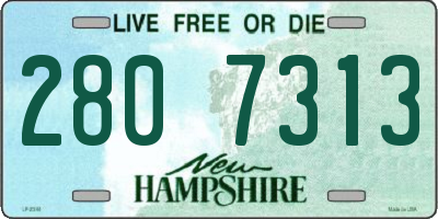 NH license plate 2807313
