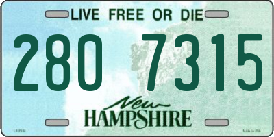 NH license plate 2807315