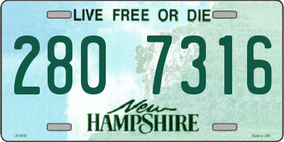 NH license plate 2807316