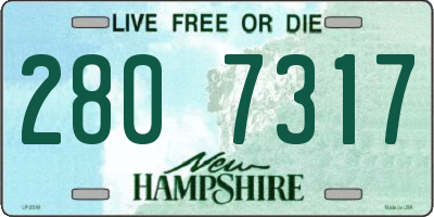 NH license plate 2807317