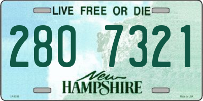 NH license plate 2807321