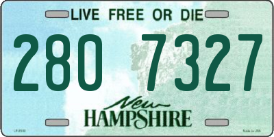 NH license plate 2807327