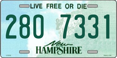 NH license plate 2807331