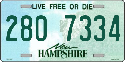 NH license plate 2807334