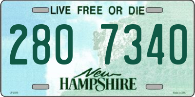 NH license plate 2807340