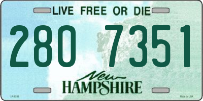 NH license plate 2807351