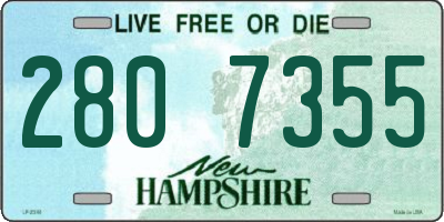 NH license plate 2807355