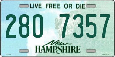 NH license plate 2807357