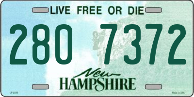 NH license plate 2807372