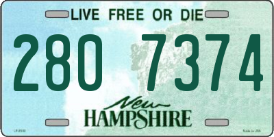 NH license plate 2807374