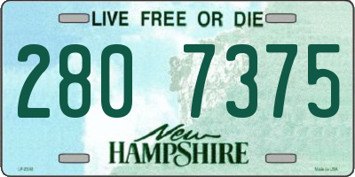 NH license plate 2807375
