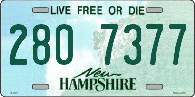 NH license plate 2807377