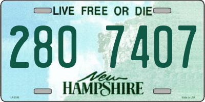 NH license plate 2807407