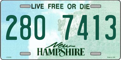 NH license plate 2807413